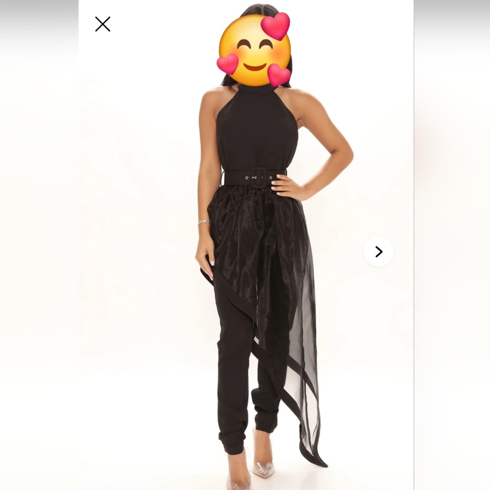 Elegant Black Halter Jumpsuit